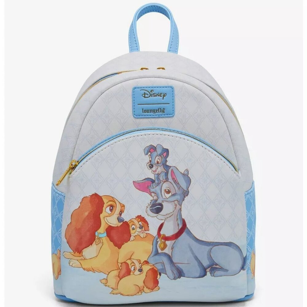 Loungefly Disney Lady And The Tramp Puppies Mini Backpack NWT​